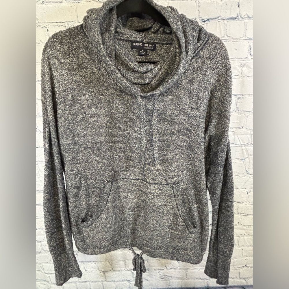 Barefoot Dreams Classic Cozychic Lite Pebble Beach Athleisure Pullover Hoodie M - Picture 1 of 9